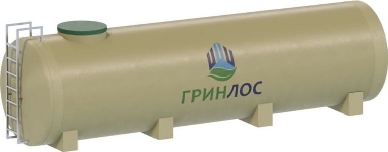 Гринлос Емкость стеклопластиковая 5-1500 горизонтальная наземная