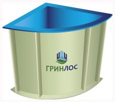 ГРИНЛОС Купель 1000*1000*1500 Угловая