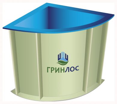 ГРИНЛОС Купель 1200*1200*1500 Угловая